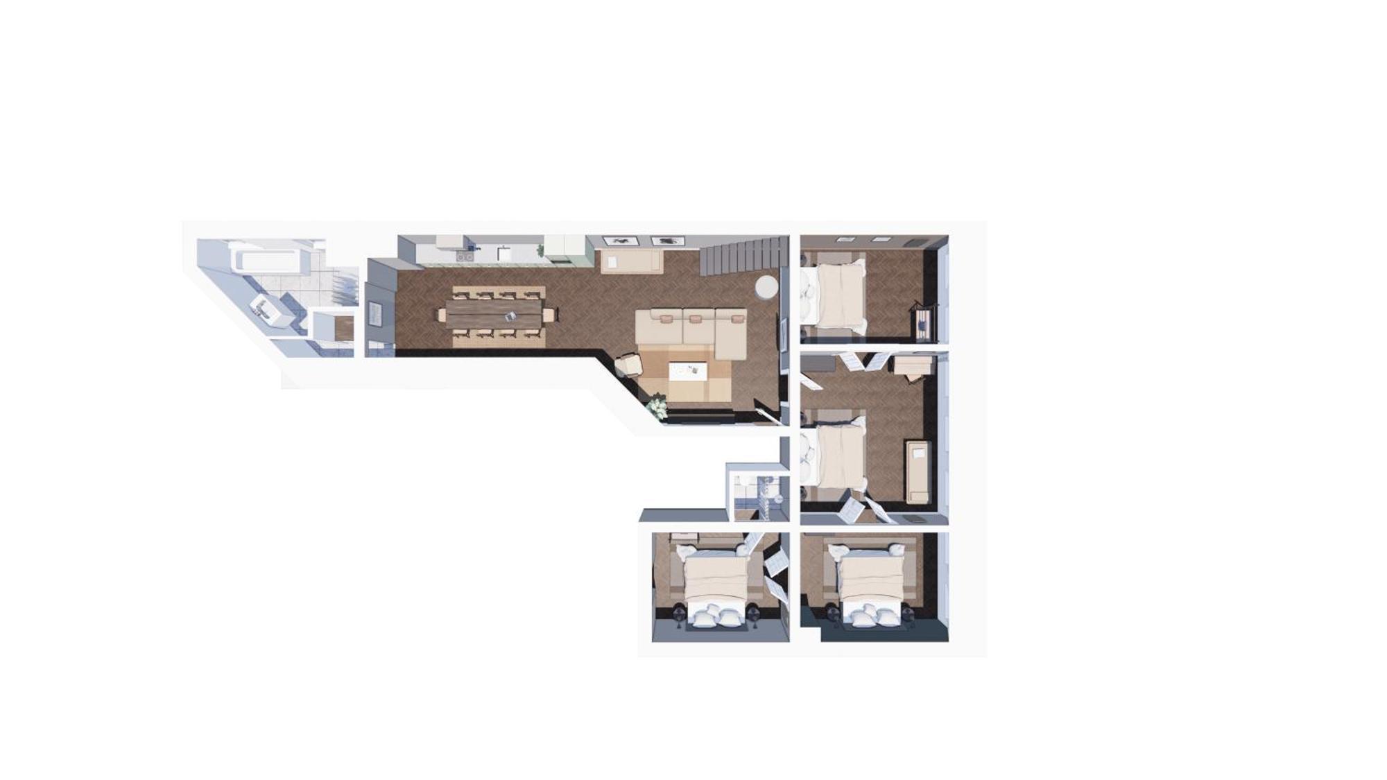 Luxury Penthouse - Private Balcony - Heart Of Leilighet *
